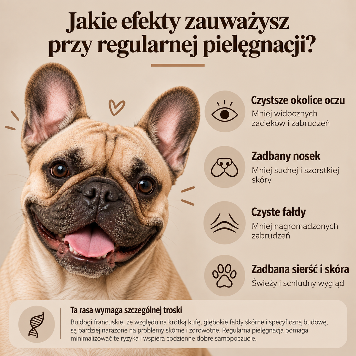 Kompletny zestaw pielęgnacyjny dla Twojego Buldoga !